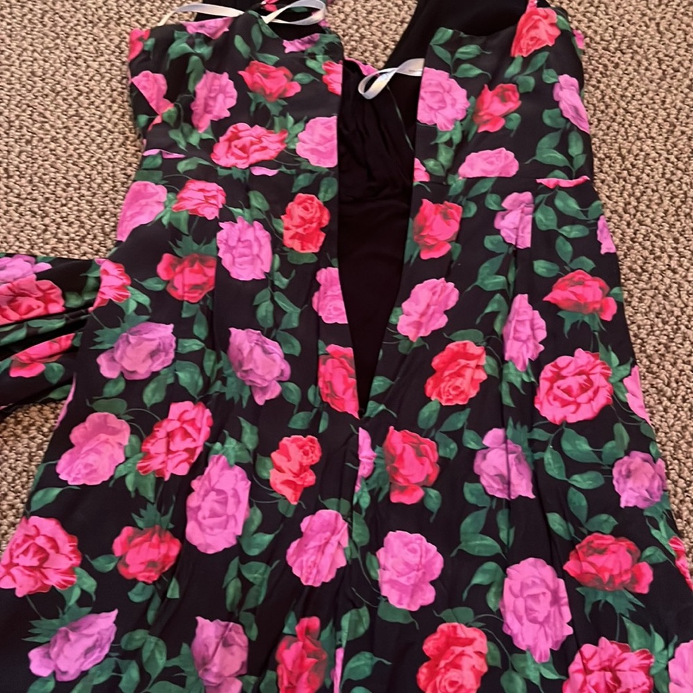 Lovers + Friends Floral Mini Dress - Black and Pink - Picture 8 of 10
